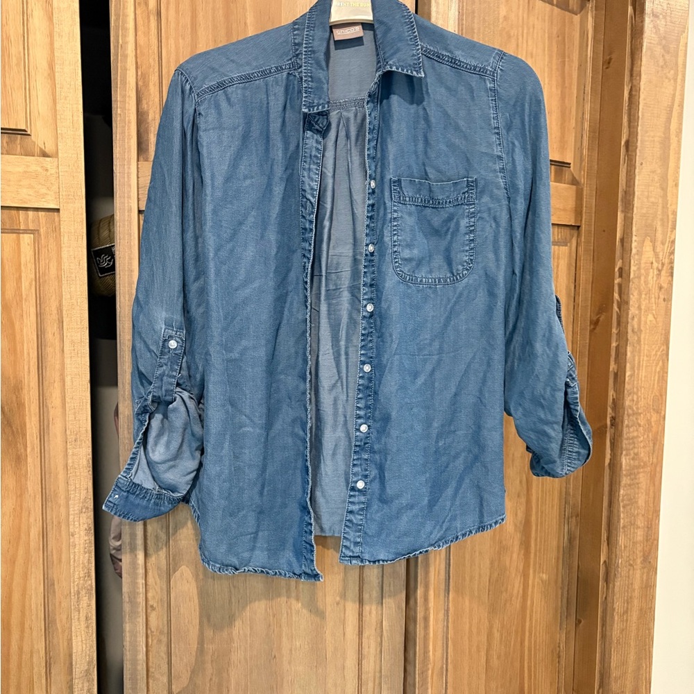 Chico's Casual Blue Button Down Shirt